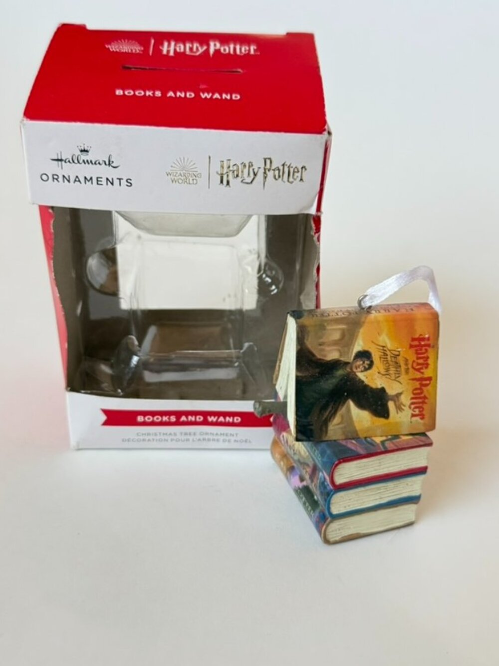 Hallmark Ornament Harry Potter Wizarding World Books and Wand Christmas Tree